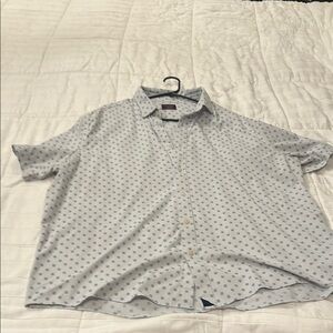 UNTUCKit Blue Casual Button Down Shirt with Soft Texture